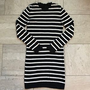 Striped sweater dress